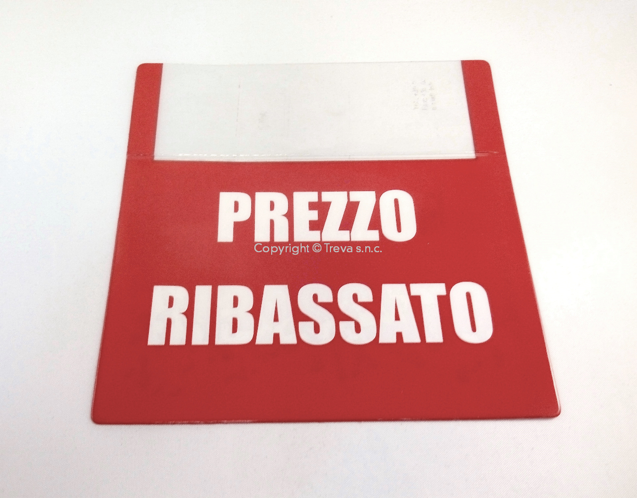 Cartellino promostop rosso